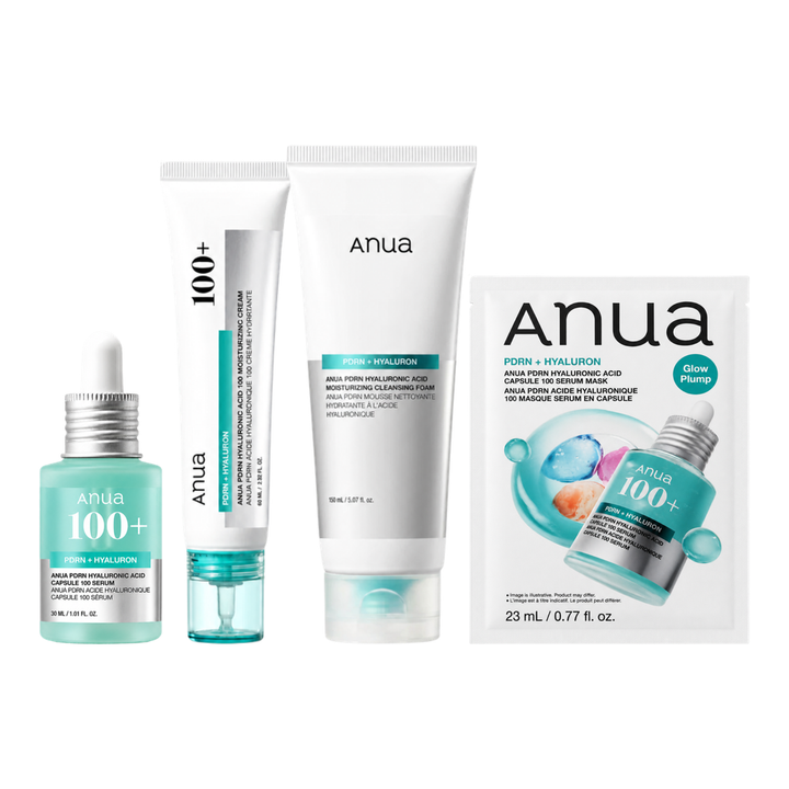 Anua Kit PDRN – Idratazione Rimpolpante in 4 Prodotti