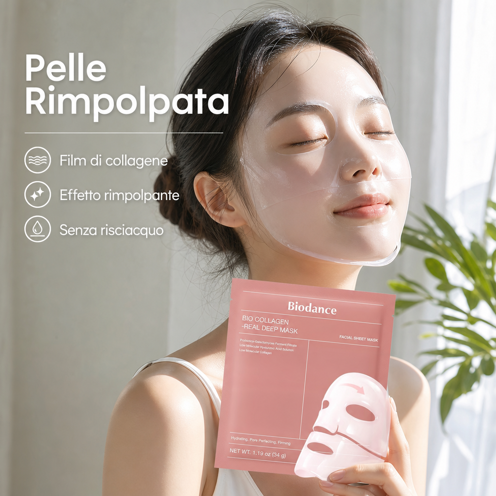 Biodance Bio Collagen Real Deep Mask - Maschera Collagene 4pz - immagine lifestyle