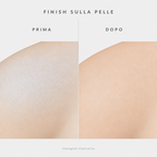 Finish sulla pelle prima e dopo - immagine illustrativa