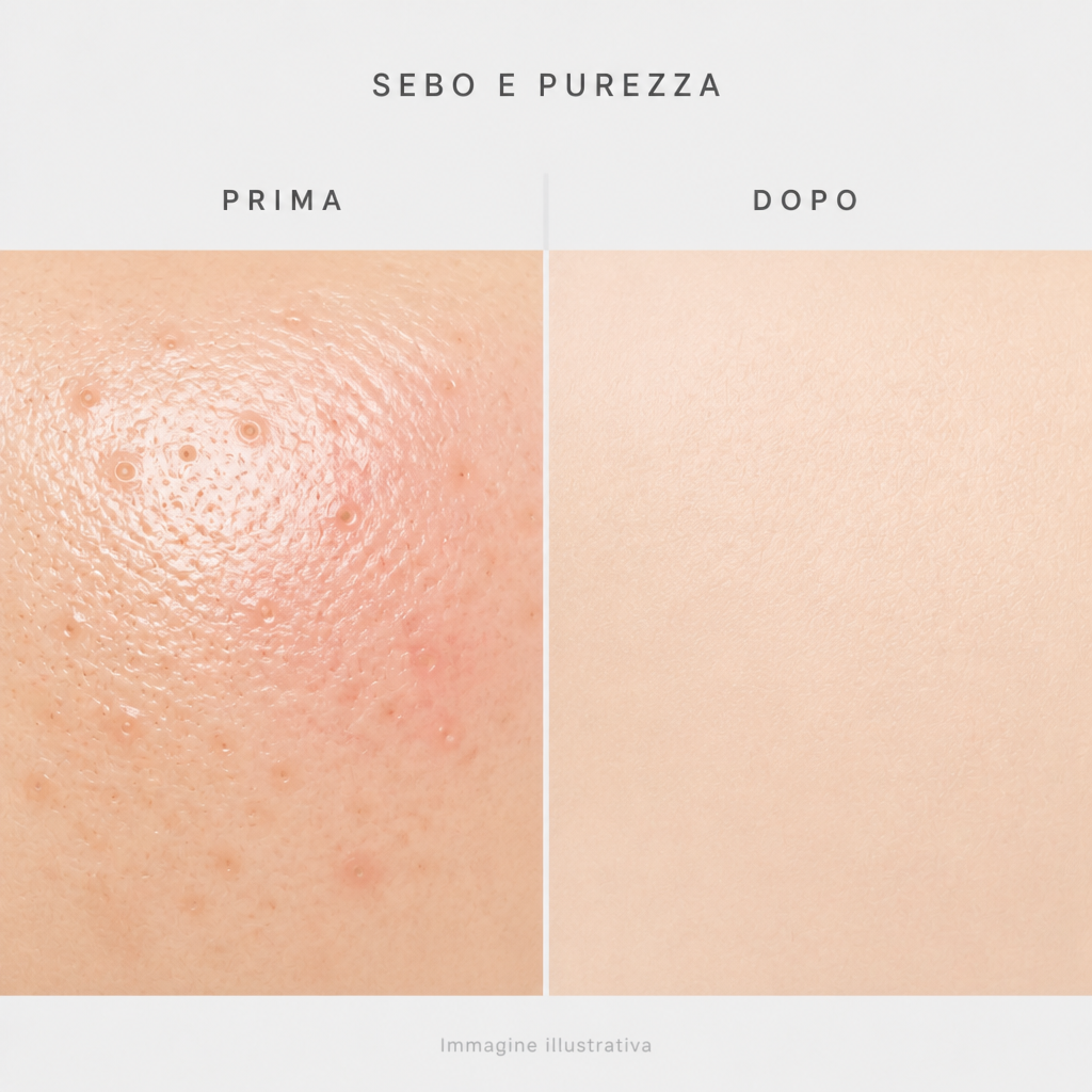 Sebo e purezza prima e dopo - immagine illustrativa